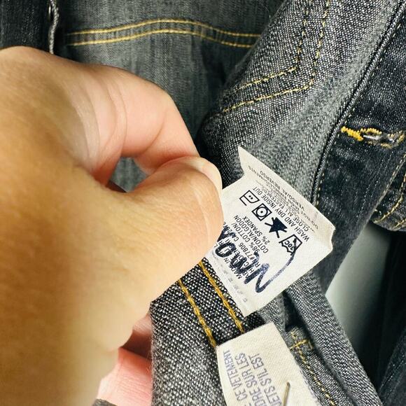 Vintage Tommy Hilfiger Black Button Front Pockets Denim Jacket Size Large - Picture 4 of 9